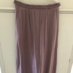 Purple braided maxi skirt